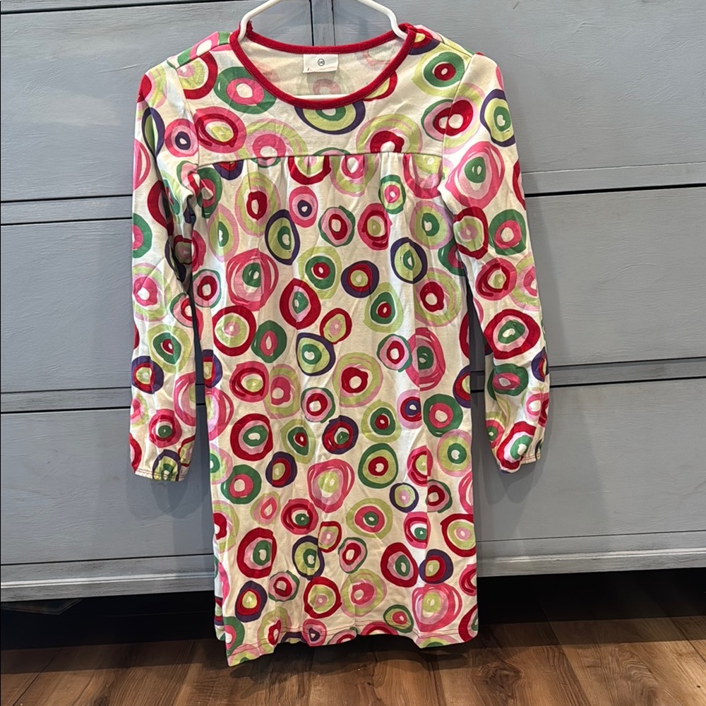Hanna Anderson Prnt Day Play Dress size 140 (girls size 10)